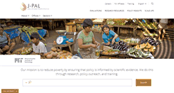 Desktop Screenshot of povertyactionlab.org